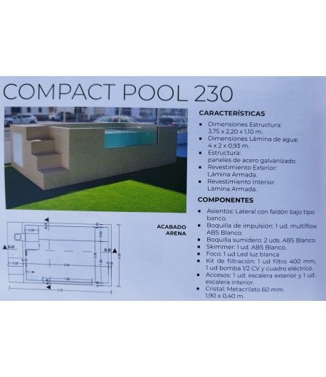 PISCINA SPA COMPACT POOL 230
