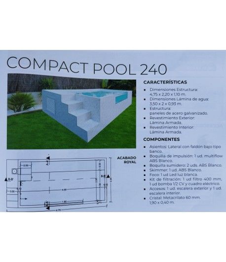 PISCINA SPA COMPACT POOL 240