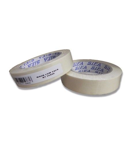 Cinta Adhesiva Low Tack 25mm x 50m