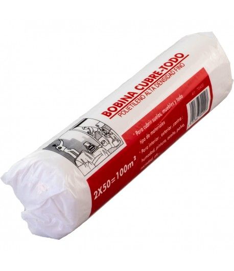 PLASTICO CUBRIR 2m x 50m