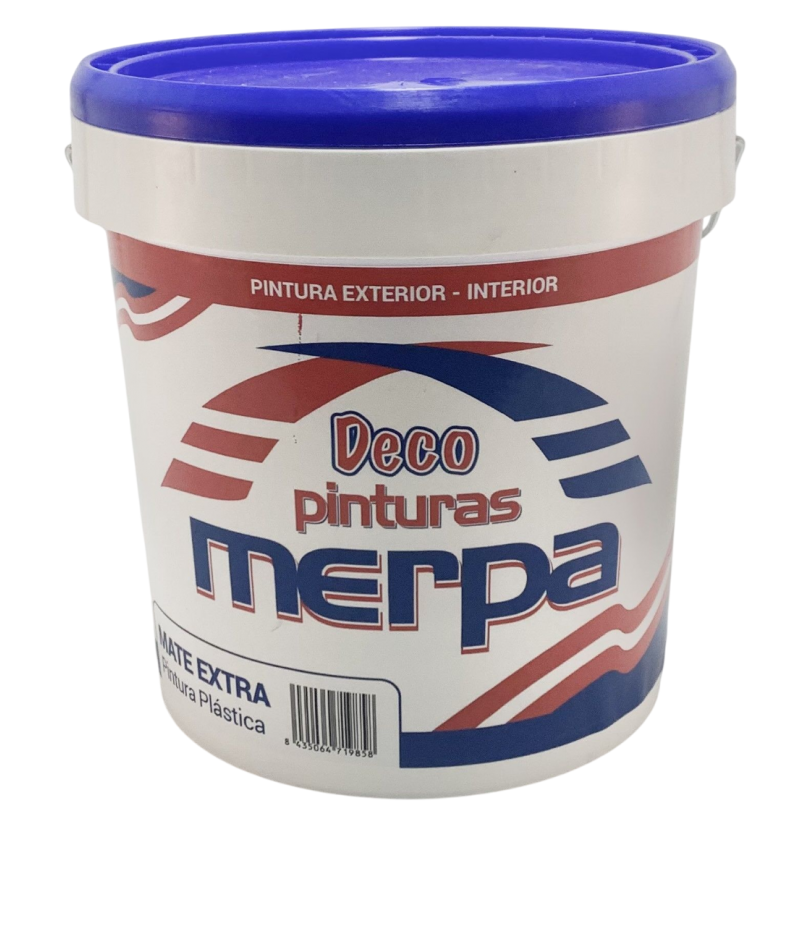 Pintura Plástica Merpa Mate Extra Blanco