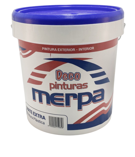 Pintura Plástica Merpa Mate Extra Blanco